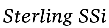 Sterling SSi Font Image
