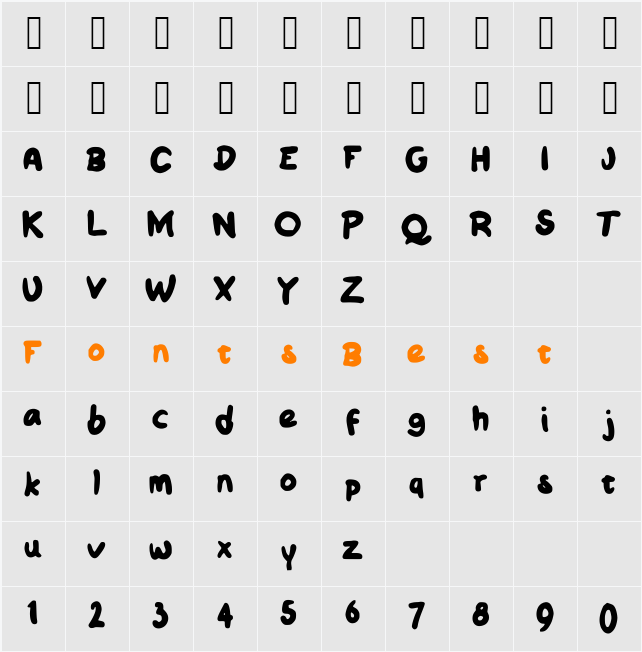 Sile Character Map
