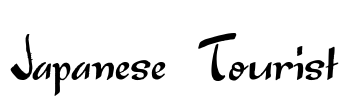 Japanese Tourist Font Image