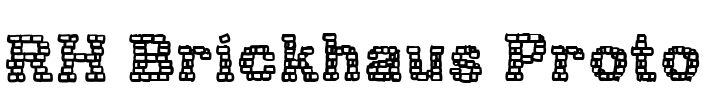 RH Brickhaus Proto Font Image