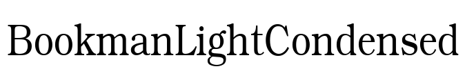 BookmanLightCondensed