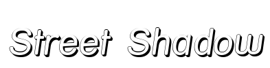 Street Shadow Font Image