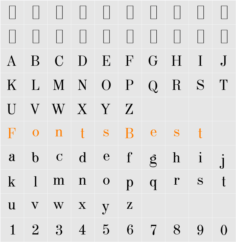 MapType Character Map