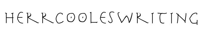 HerrCoolesWriting Font Image