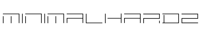 MINIMALHARD2 Font Image