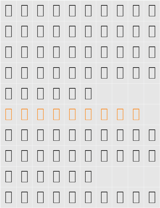 WP MathB Character Map