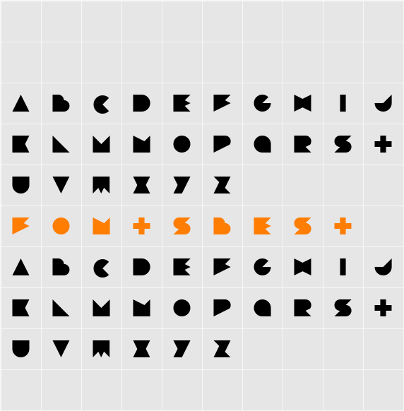 Devlose Character Map