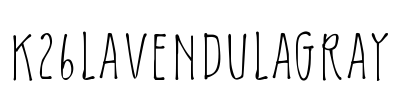 K26LavendulaGray Font Image