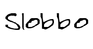 Slobbo Font Image