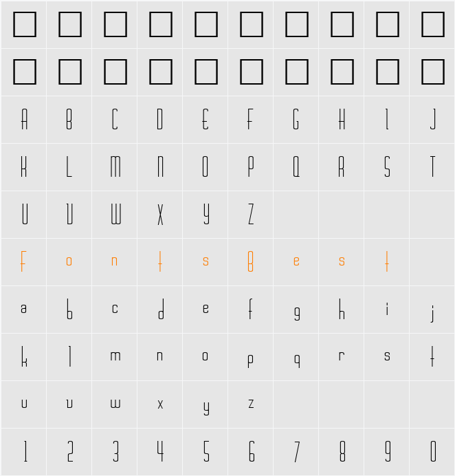 WickerSSK Character Map