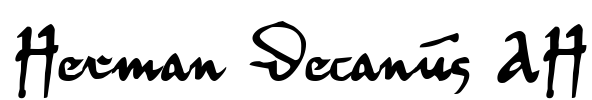 Herman Decanus AH Font Image