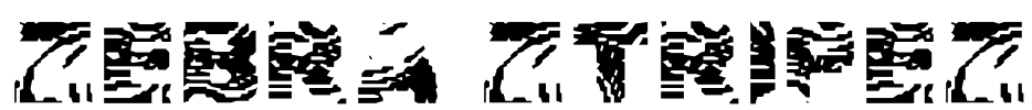 Zebra Ztripez Font Image