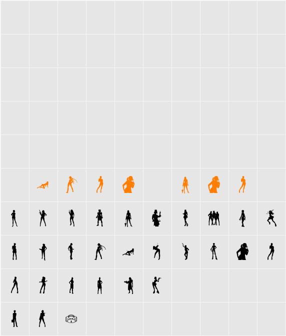 n0rpicons2 Character Map