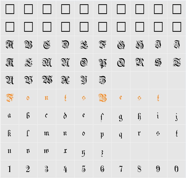 Uechi Character Map