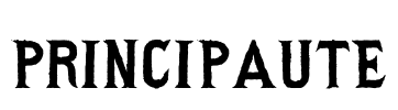 Principaute Font Image