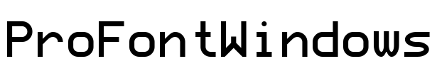 ProFontWindows Font Image