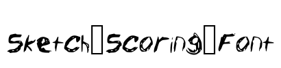 Sketch_Scoring_Font Font Image