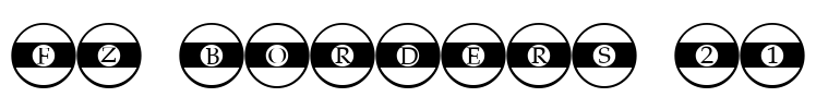 FZ BORDERS 21 Font Image