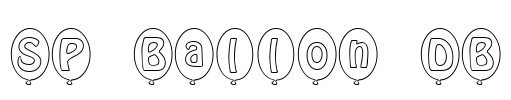 SP Ballon DB Font Image