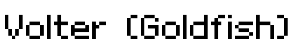 Volter (Goldfish) Font Image