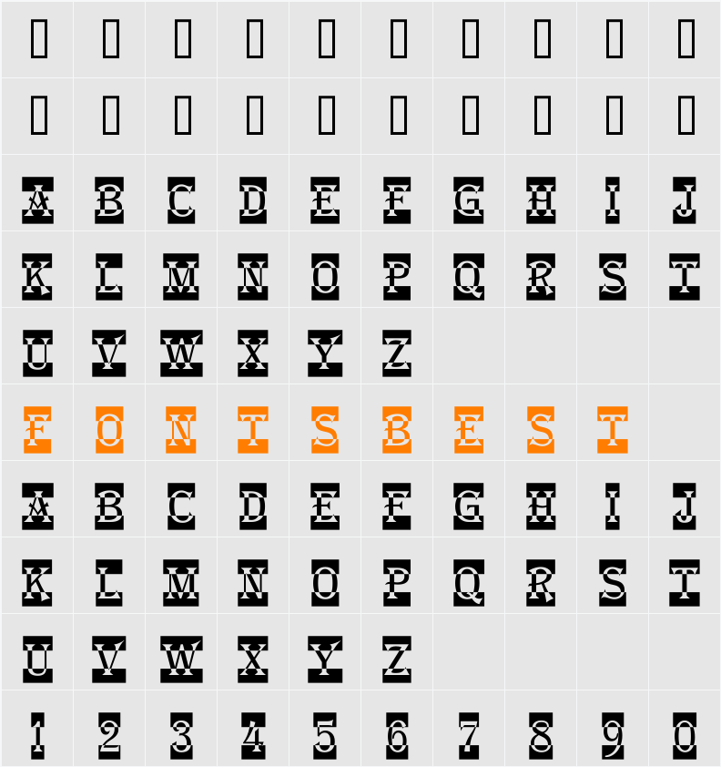 a_AlgeriusNrDcCm Character Map