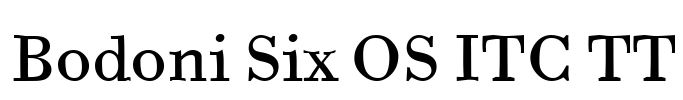 Bodoni Six OS ITC TT