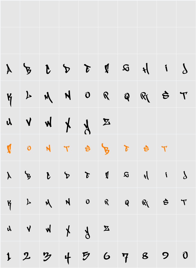 MagikMarker Character Map