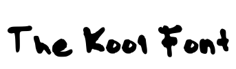 The Kool Font Font Image