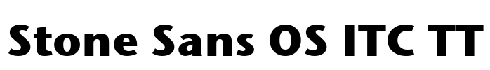 Stone Sans OS ITC TT