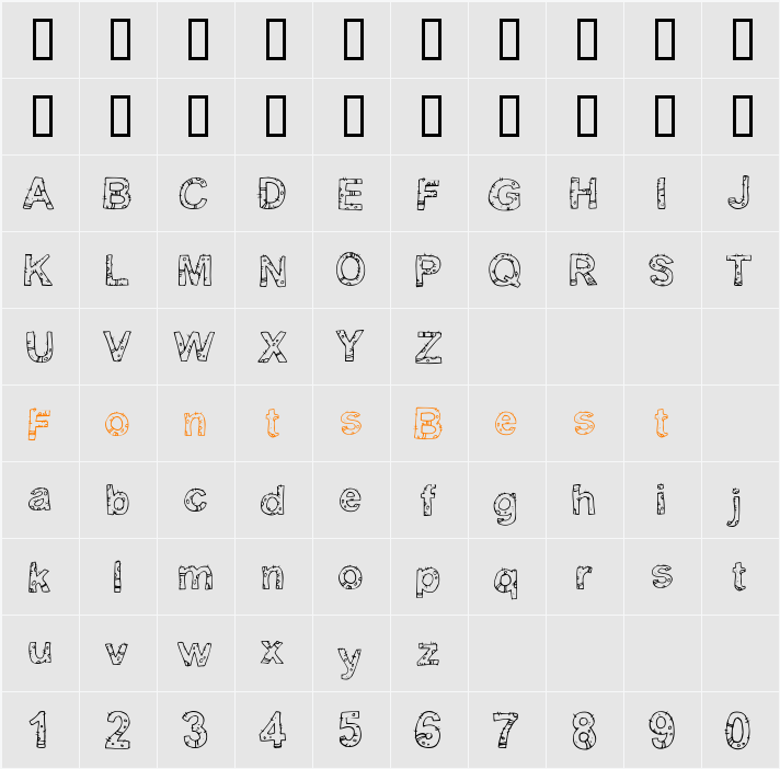 Yugly Character Map