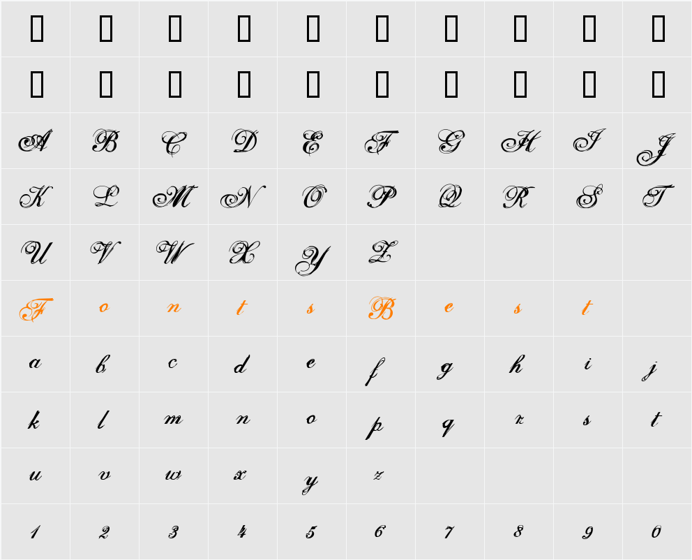 Selfish Character Map