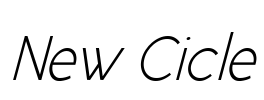 New Cicle Font Image