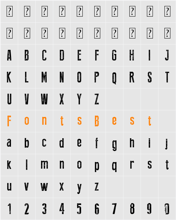 Press Style Character Map