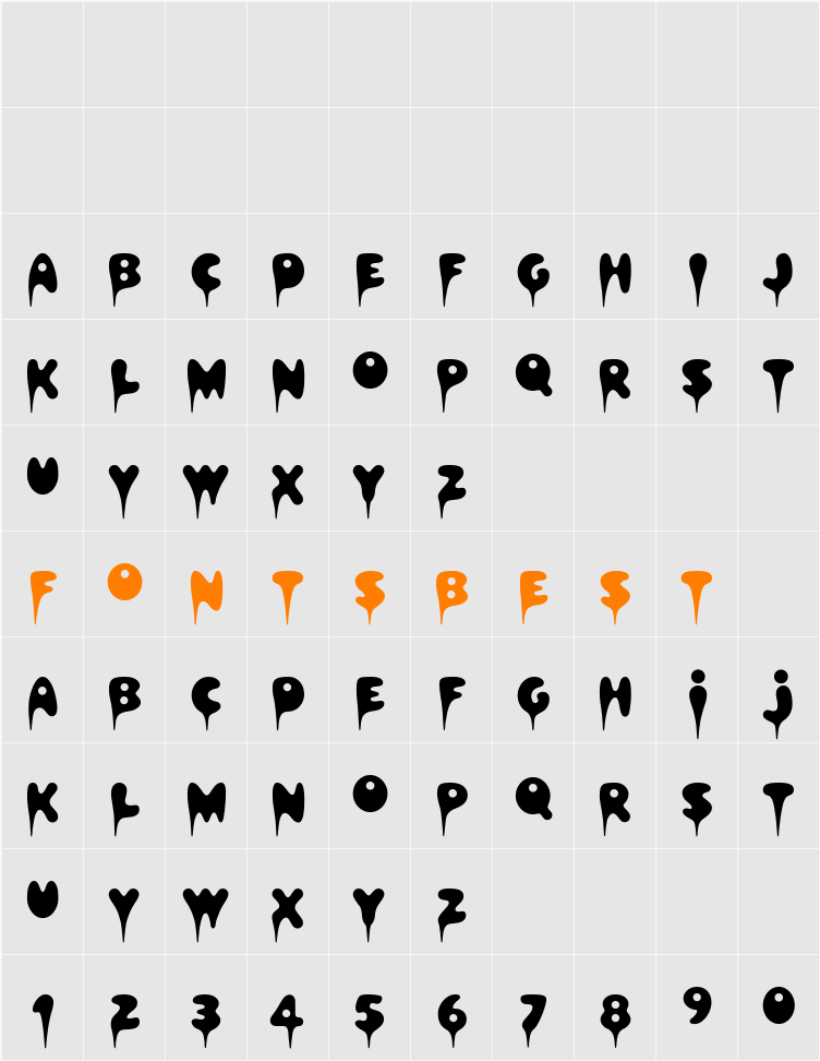 Hapshash Character Map