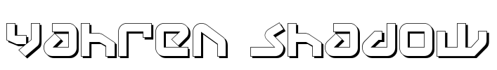 Yahren Shadow Font Image
