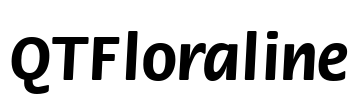 QTFloraline Font Image