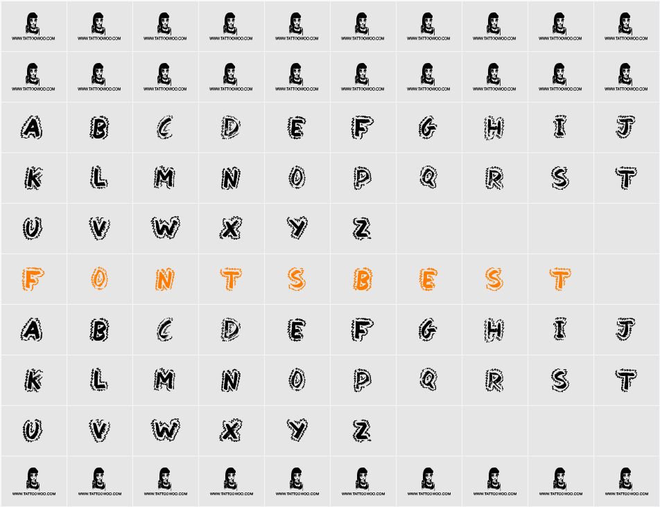 Yak Shamash Character Map