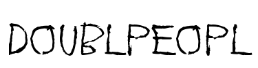 Doublpeopl Font Image