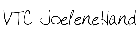 VTC JoeleneHand Font Image