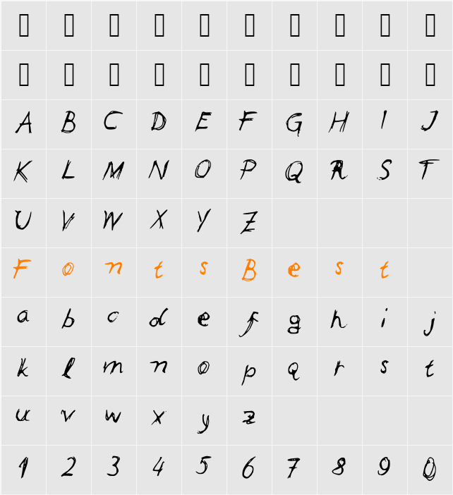 Leonards Character Map