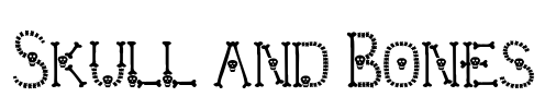Skull and Bones Font Image