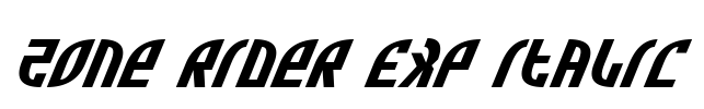 Zone Rider Exp Italic
