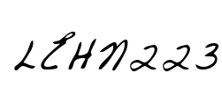 LEHN223 Font Image