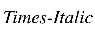 Times-Italic