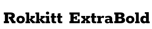 Rokkitt ExtraBold Font Image