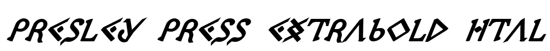 Presley Press ExtraBold Ital