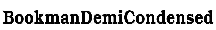 BookmanDemiCondensed