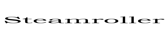 Steamroller Font Image