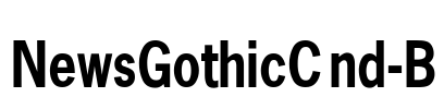 NewsGothicCnd-B