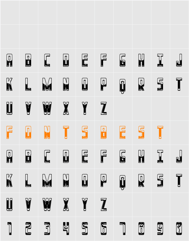 Panda Power St Character Map